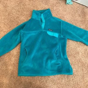 Patagonia Turquoise Fleece Pullover (size medium)